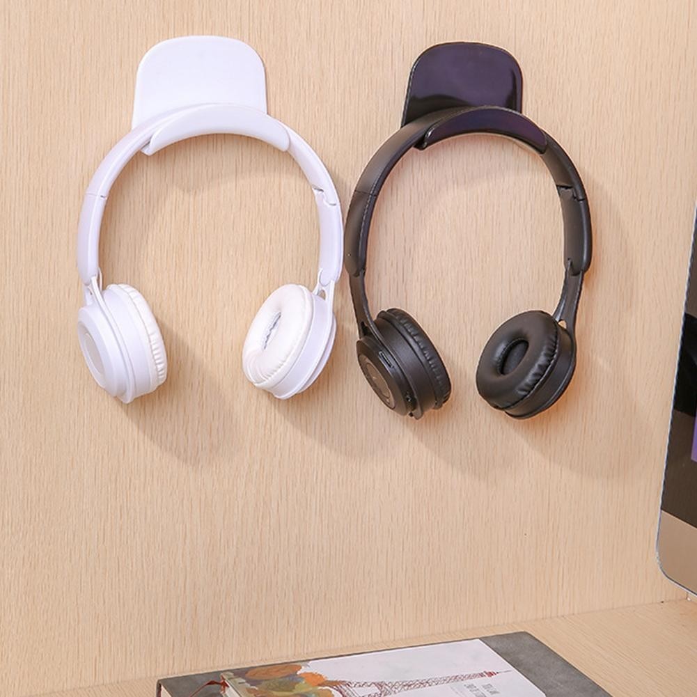 Punch-free Head-Mounted หูฟัง Bracket Hook หอพักติดผนังคอมพิวเตอร์ชุดหูฟังผู้ถือหูฟังขาตั้งจอแสดงผล