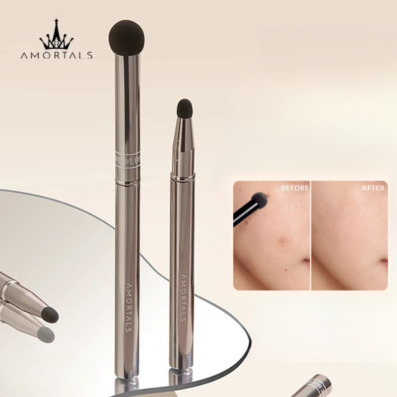 AMORTALS แปรงคอนซีลเลอร์ปลายคู่ แปรงแต่งหน้า แปรงคอนซีลเลอร์ปลายนิ้ว