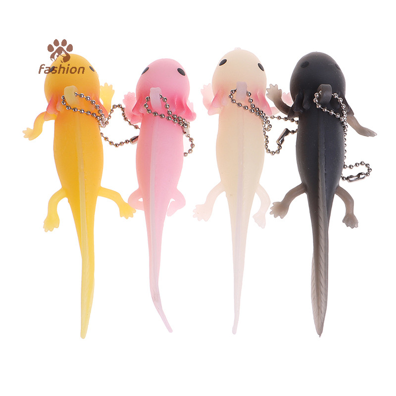 [แฟชั่น] พวงกุญแจ Antistress จําลองปลาความเครียดบีบของเล่นตลก {TH}