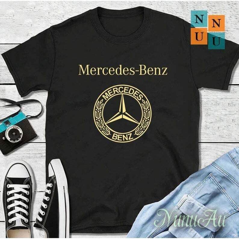 👕👕 เสื้อยืด พิมพ์ลายโลโก้ Mercedes Benz Car Love Mercedes คุณภาพสูง แฟชั่นสําหรับผู้ชายUnisex Merced