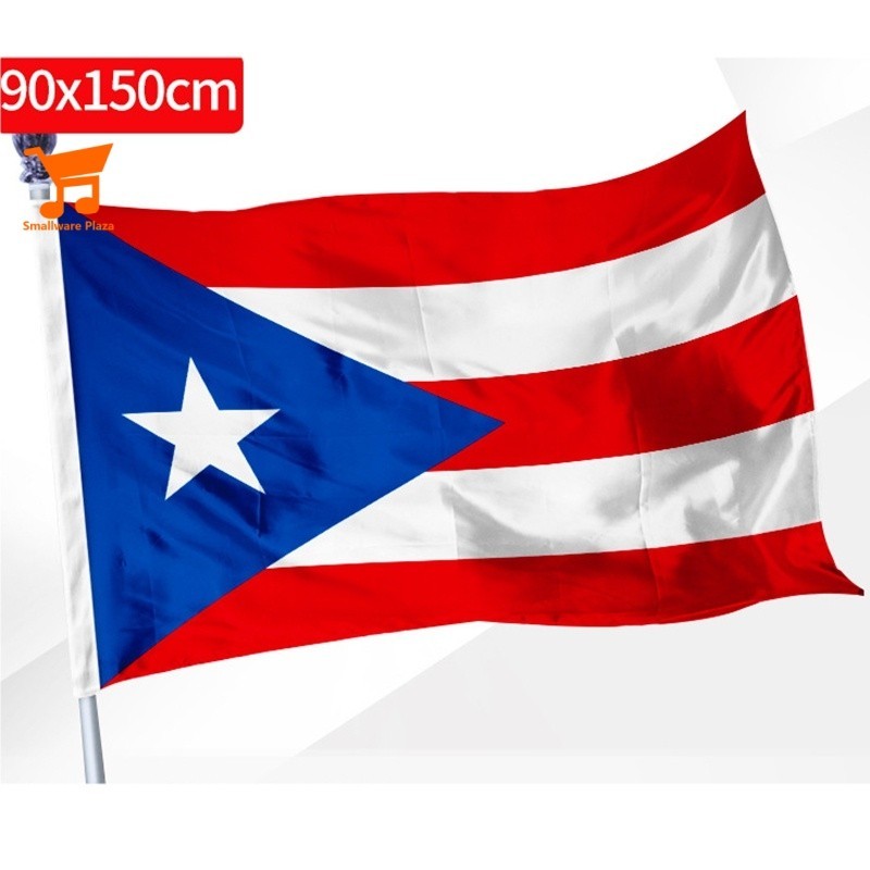 PUERTO RICAN FLAG OF PUERTO RICKO 3 X 5 พร้อมชุดชั้นในกลางแจ้งในร่ม
