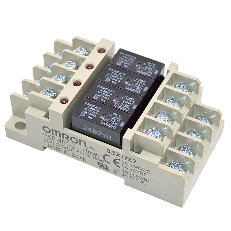 ยี่ห้อใหม่ OMRON OMRON โมดูลรีเลย์ไฟฟ้า G6B-4BND G6B-4CB G6B-47BNDC24V