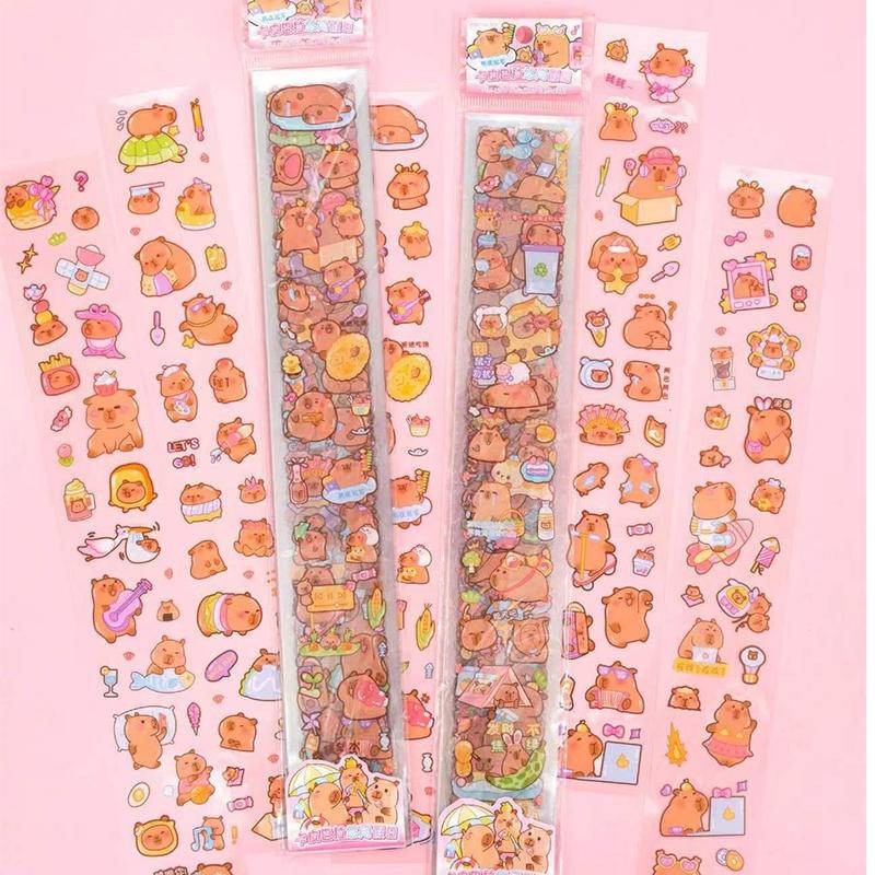 20sheepts/lot น่ารัก Capybara การ์ตูน PET Graffiti สติกเกอร์ DIY โทรศัพท์กีตาร์แล็ปท็อปโน้ตบุ๊คกระเป๋าเดินทางถ้วยสติกเกอร์กันน้ําของเล่นเด็กของขวัญวันเกิด