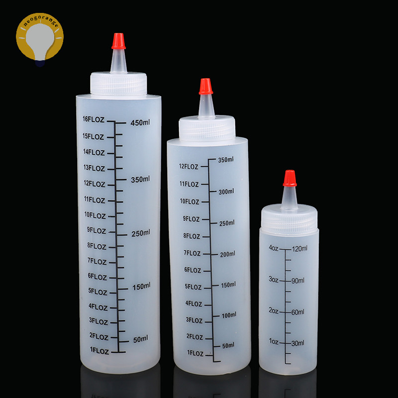 [neogrange] 120/350/450ml พลาสติก-จมูกขนาดขวดบีบป้องกันการรั่วสําหรับห้องครัว TH