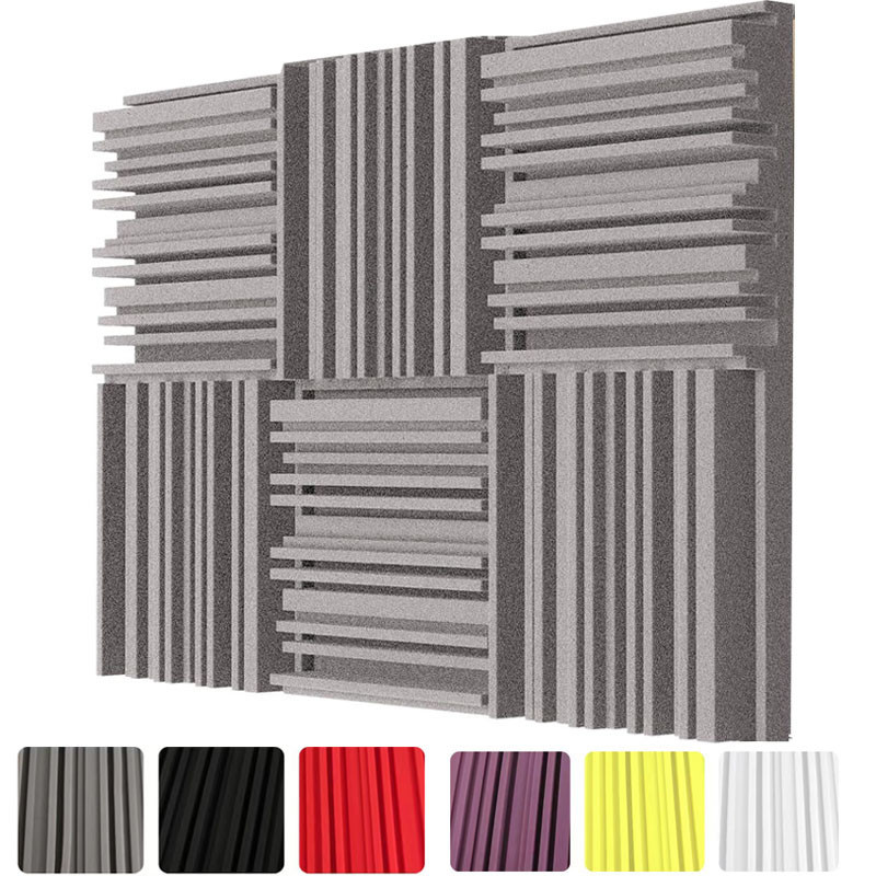 ความหนา 5 ซม. Multi-slot เป็นมิตรกับสิ่งแวดล้อม Soundproof Acoustic Sponge Foam ,Absorption Recordin