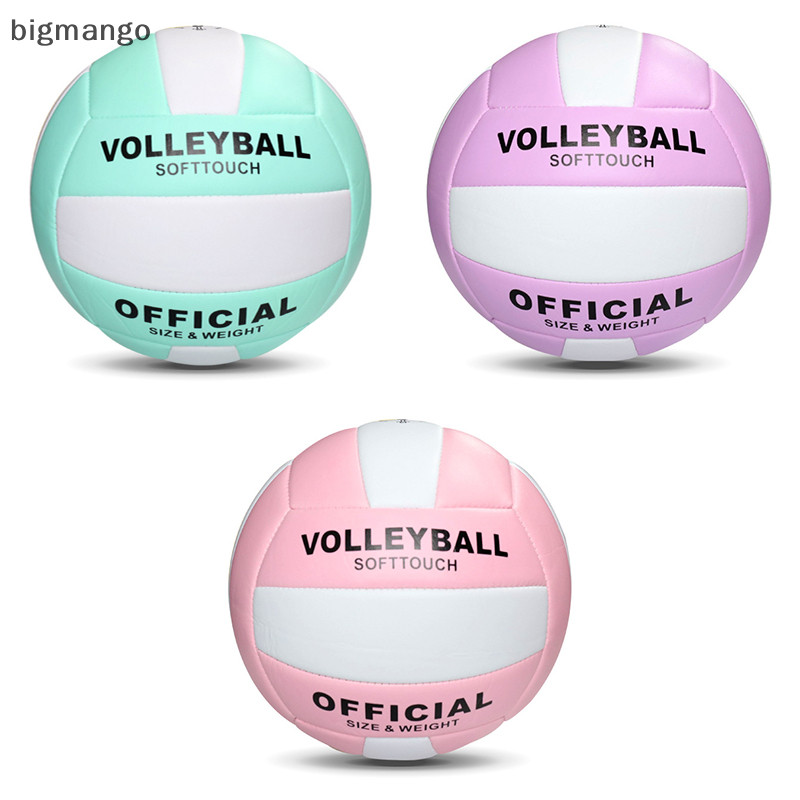 [bigmango] วอลเลย์บอลการแข่งขันระดับมืออาชีพพีวีซีวอลเลย์บอลขนาด5สําหรับชายหาดกลางแจ้งตั้งแคมป์วอลเลย์บอลในร่มเกมบอลการฝึกอบรมลูกหุ้นใ