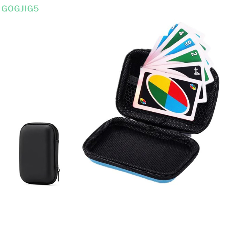 [GOGJIG5] 1 ชิ้นสีดํา UNO การ์ดเก็บเกมกล่องการ์ดแขนเกมกระดานไพ่ทาโรต์สามก๊กโป๊กเกอร์การ์ดป้องกันของขวัญวันเกิด UOO