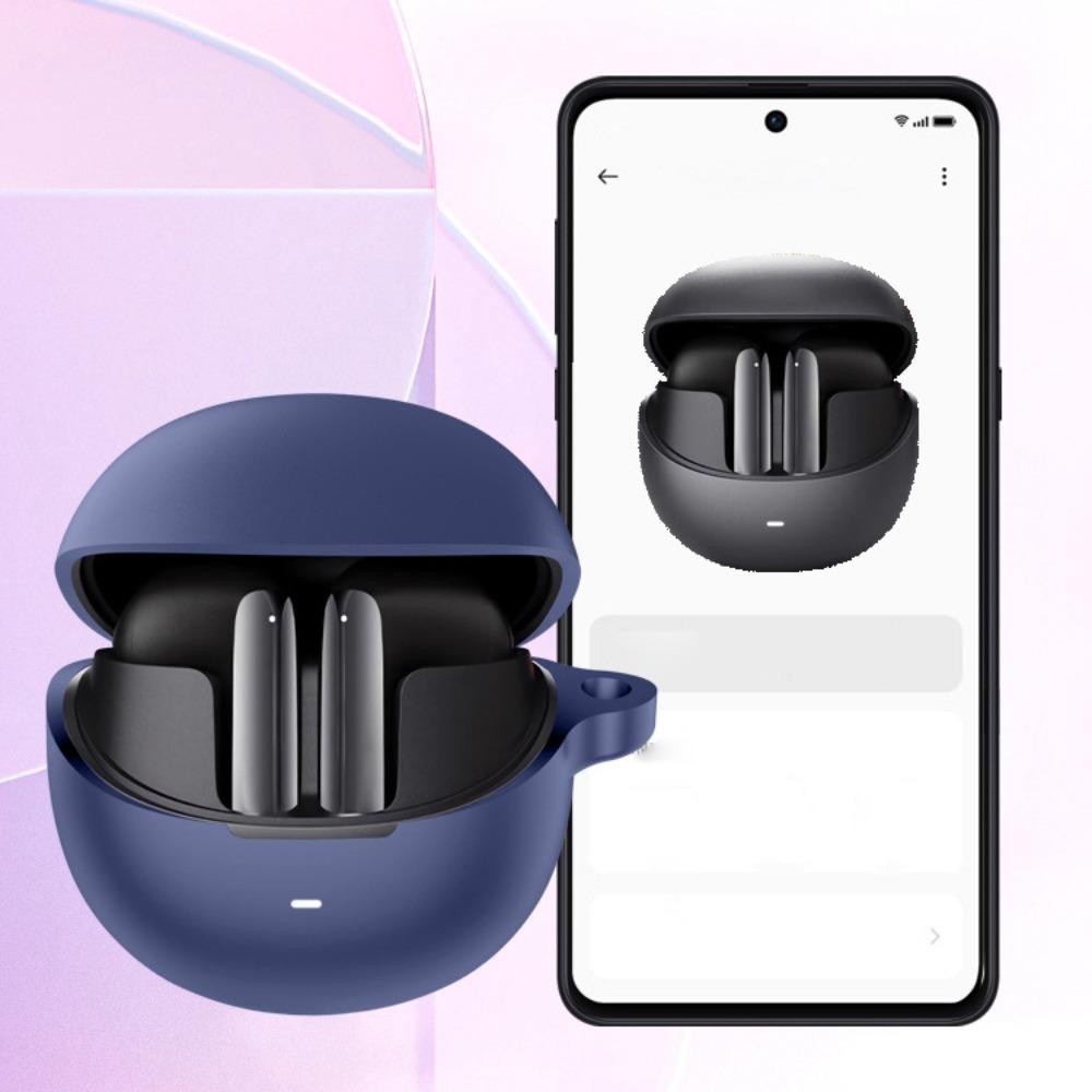 ฝาครอบ MYRON, ป้องกันกันกระแทก, นุ่มพร้อมตะขออุปกรณ์เสริมหูฟังเคสซิลิโคนสําหรับ QCY Aailbuds /+(HT10)