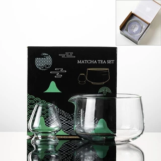 ALPIN Matcha Making Kit, with Pour Spout ชามมัทฉะแบบใช้ซ้ําได้, แก้วพื้นผิว Matcha Whisk Set คนรักชา