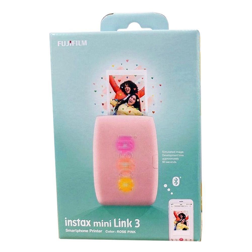 Fujifilm instax mini Link 3 Smartphone Printer (Rose Pink), FI033W
