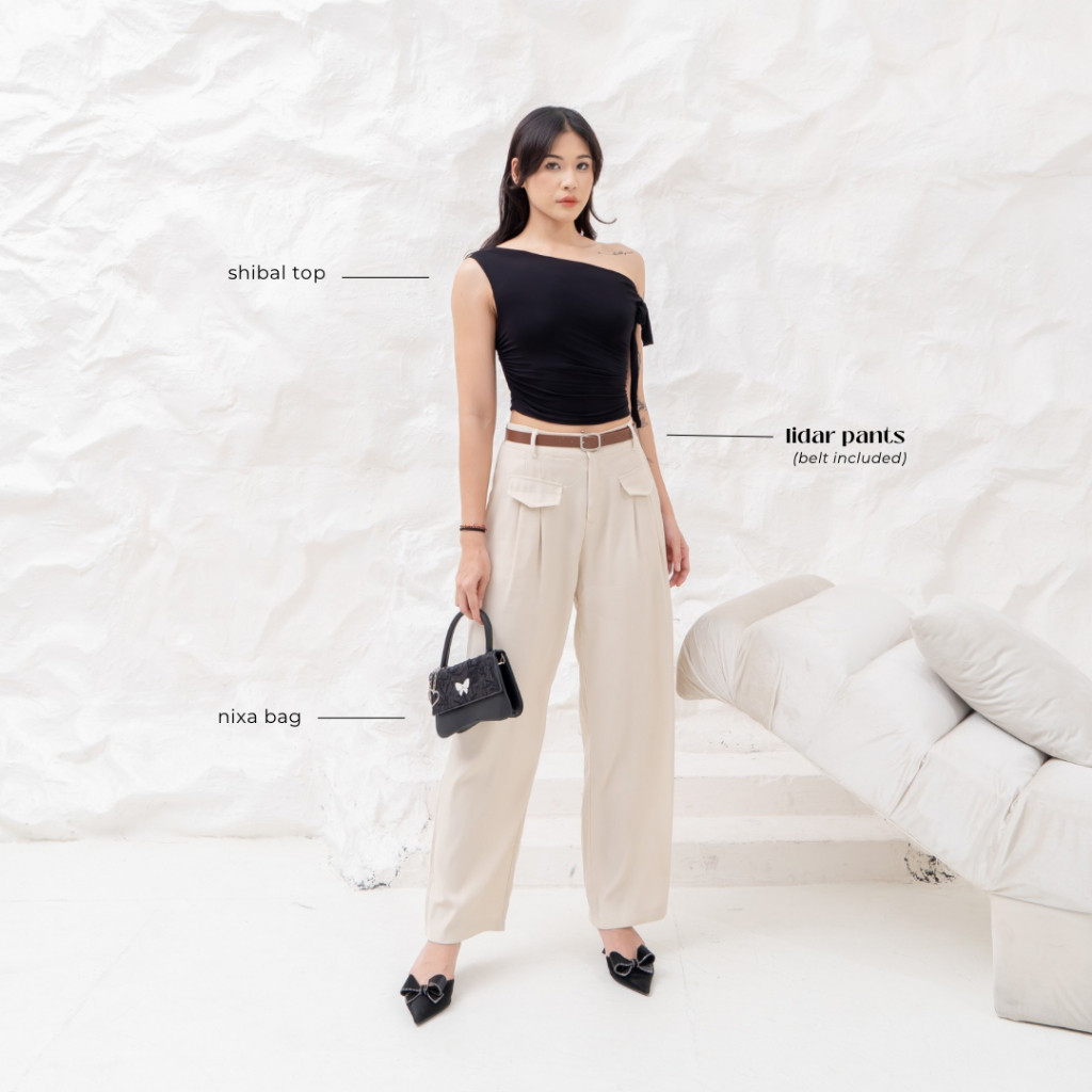 [GURLBUCKET] Lidar Pant / กางเกงกึ่งวูล เสื้อผ้าผู้หญิง