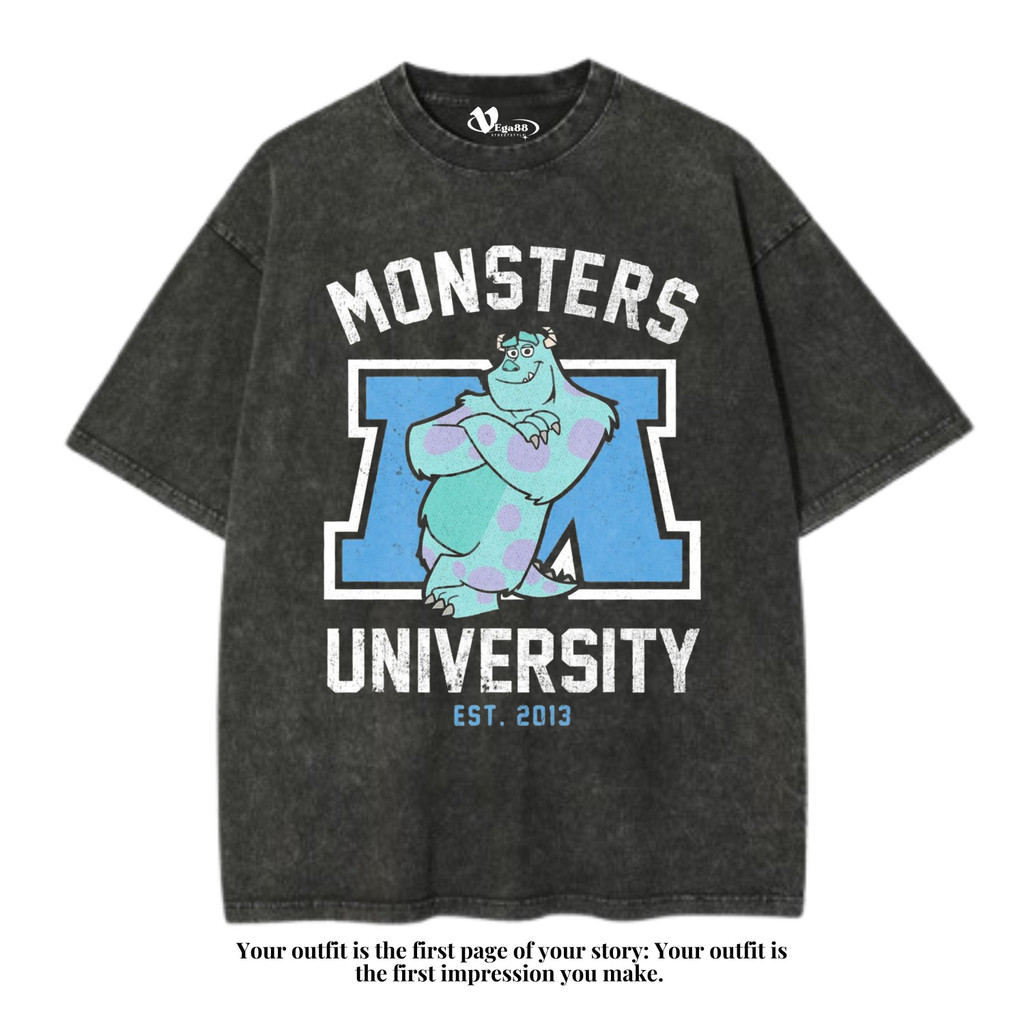 VEGA88 *monsters inc university sulley* เสื้อยืดโอเวอร์ไซส์ | เสื้อยืดโอเวอร์ไซส์ | เสื้อยืดฟอก | ซั