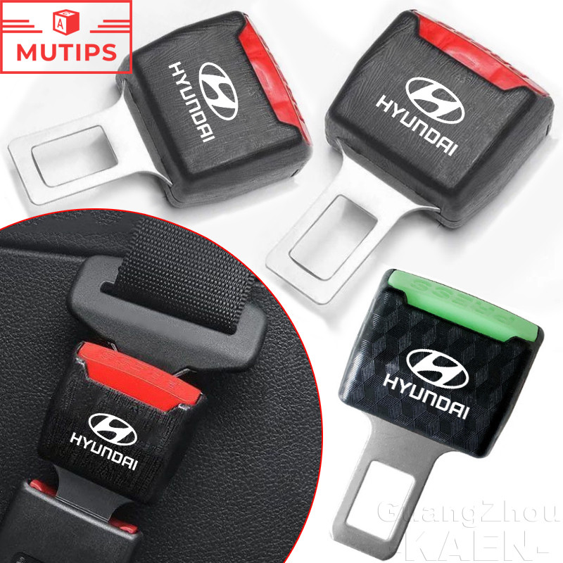 Hyundai หัวเข็มขัดนิรภัย สำหรับรถยนต์ ส่วนขยาย หัวเสียบเข็มขัดนิรภัย สําหรับตกแต่งภายในรถยนต์ สําหรั