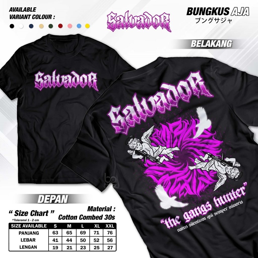 Salvador Majakartans Of City "The Gangs Hunter" T-Shirt - Salvador Viral The Gangster Neutral Distro