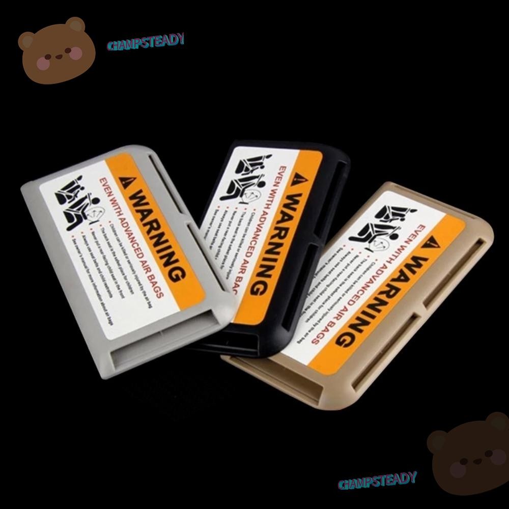 Champsteady ที่ใส่บัตรบังแดดรถยนต์, มัลติฟังก์ชั่นพร้อมเทปกาวผู้ถือบัตรที่จอดรถชั่วคราว, ที่เก็บของภายในอัตโนมัติ ABS Sun Visor Organizer สําหรับจัดเก็บ