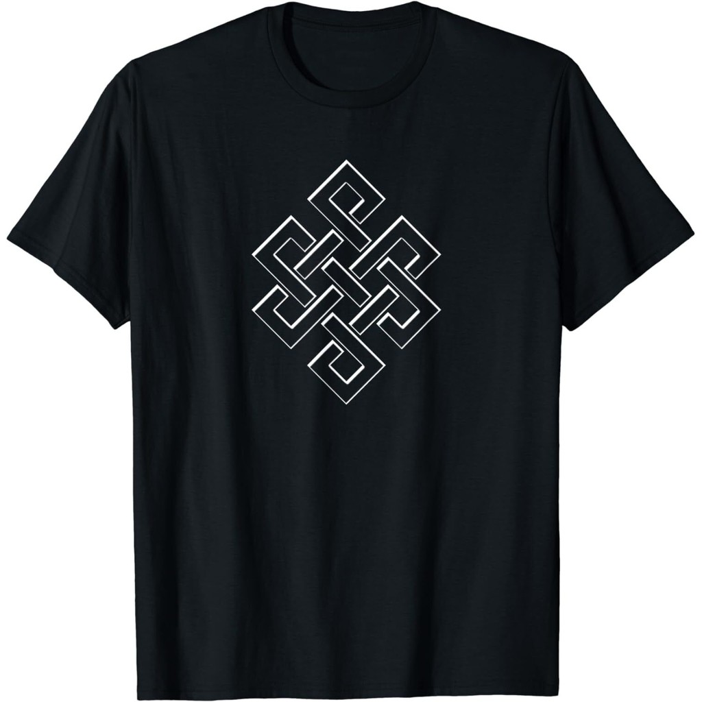 ใหม่ล่าสุด Endless Eternal Knot As A พุทธ Lucky Symbol เสื้อยืด