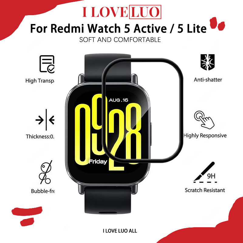 กระจกนิรภัย / ฟิล์ม PMMA for Redmi Watch 5 Active / Redmi Watch 5 Lite อุปกรณ์ป้องกันหน้าจอ Smartwatch