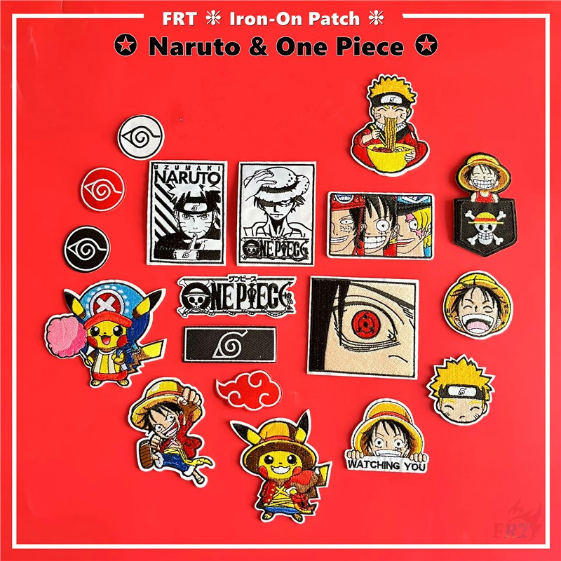 ☸ แผ่นแพทช์เหล็ก ลายการ์ตูนนารูโตะ One Piece Uzumaki Luffy Chopper ☸ แผ่นแพทช์รีดติดเสื้อ ลายการ์ตูนอนิเมะ DIY 1 ชิ้น