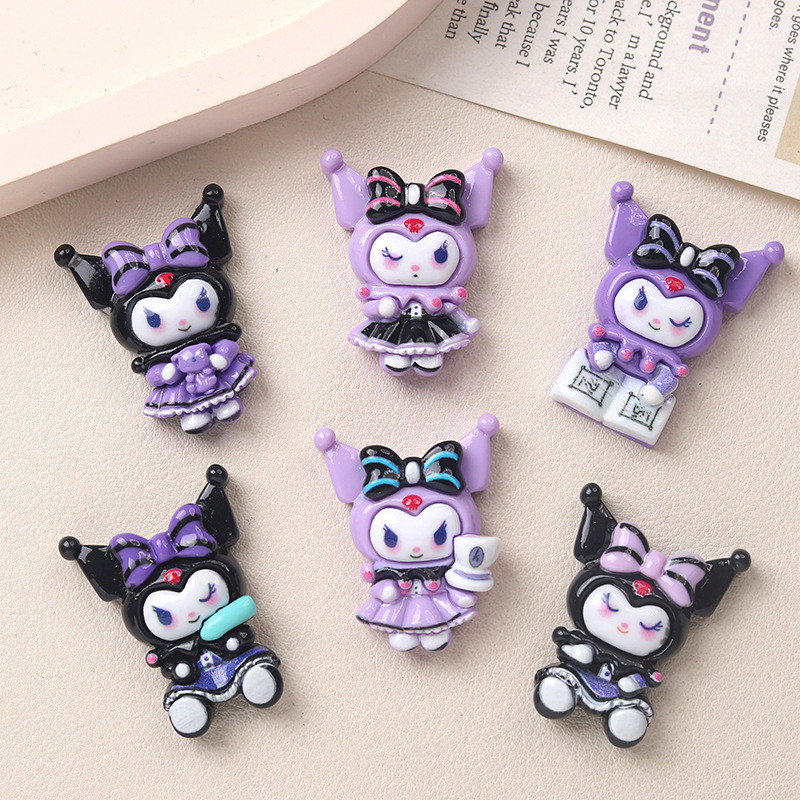 10ชิ้นน่ารักอ่านคุโรมิสีม่วงเสน่ห์สําหรับ ทําเอง (10-406)