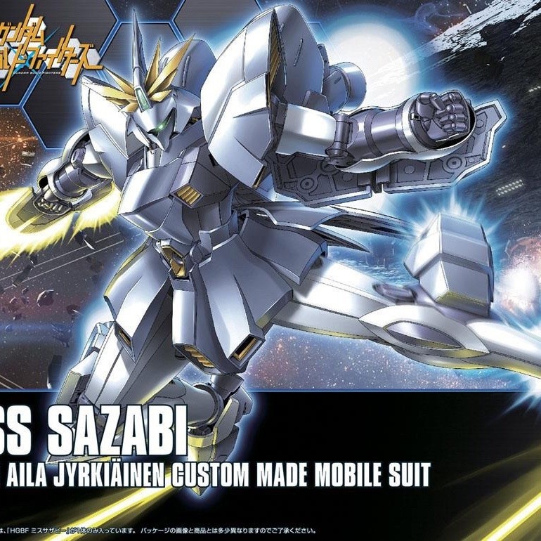 ชุดโมเดล Bandai Gundam HG HGBF 1:144 สร้าง Miss Sazabi 012 ของเล่นเด็ก