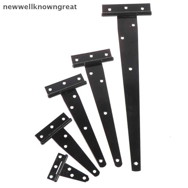 ใหม่wellknowngreat สีดําสี T รูปร่างบานพับสามเหลี่ยมตู้ Shed ประตูไม้บานพับประตู ฮาร์ดแวร์ CAD