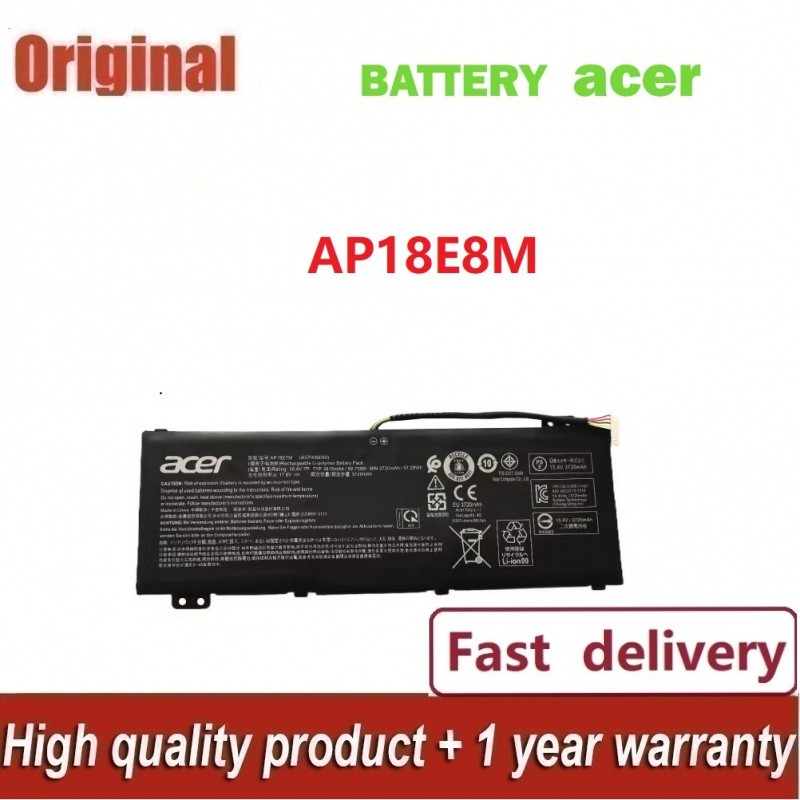 ✿ใช้ได้กับ AcerACER AN515-54 AN517-51 7 AN715-51แบตเตอรี่AP18E7M AP18E8M