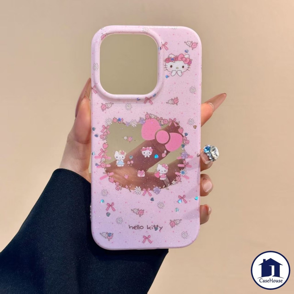 เคสใสนุ่มลายกระต่ายน่ารักคิตตี้เข้ากันได้กับ iPhone 7 16 15 8 Plus 16 17 air 13 11 Pro Max 15 12 14 Pro Max XR X XS SE ราคา ถูกที่สุด ดีลบีเคเค แกลเลอรีภาพที่ 2