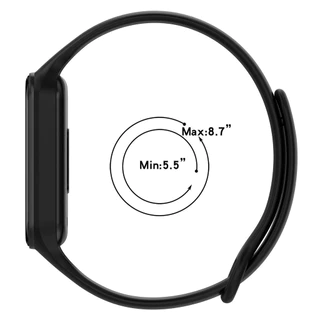 สายซิลิโคน for Xiaomi Mi Band 8 Active ฟิล์มป้องกันหน้าจอยางนุ่มกันชนสายรัดข้อมือ for Smartwatch Redmi Band 2