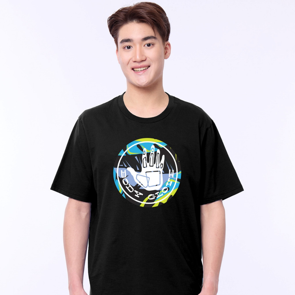 เสื้อยืดลาย Body GLOVE เสื้อยืดลายแฟชั่น สีดํา