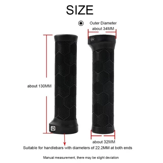 Odi จักรยาน Handlebar Grip ล็อคจักรยานเสือภูเขายาง MTB Cuffs 22.2 มม.จักรยานฝาครอบ Ultralight MTB Grips