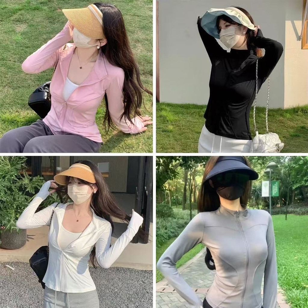 เสื้อกันแดดแขนยาวผู้หญิง ผ้าฝ้ายเย็น ใส่สบาย