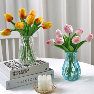 ดอกทิวลิปปลอม ทิวลิป ดอกไม้ประดิษฐ์ ดอกไม้ตกแต่งบ้าน ดอกบานด…