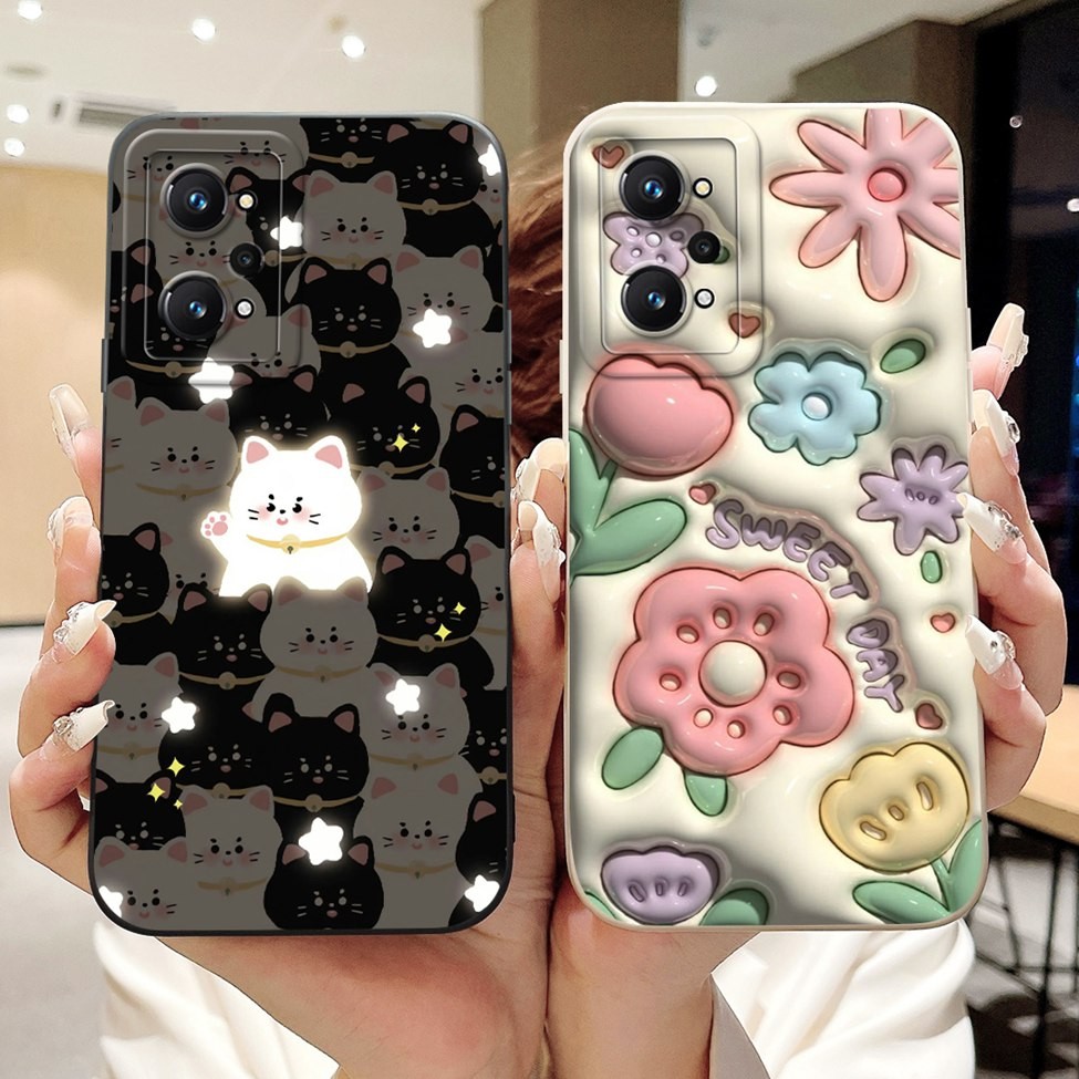 สําหรับrealme GT Neo2 กรณีRMX3370 ความงามแมวน่ารักแฟชั่นตลกซิลิโคนกันกระแทกเคสโทรศัพท์สําหรับRealme GT Neo2 5Gปกหลัง ราคา ถูกที่สุด ดีลบีเคเค แกลเลอรีภาพที่ 5