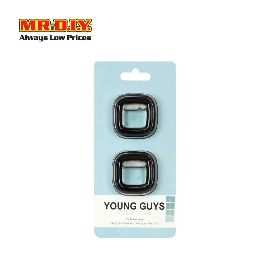 YOUNG GUYS น้ำหอมปรับอากาศในรถยนต์ กลิ่น OCEAN DREAM (2 ชิ้น/แพ็ก)