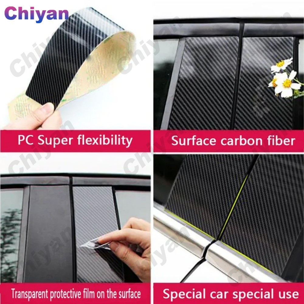 6 ชิ้นสําหรับ Hyundai Palisade LX2 2020-2025 Glossy เปียโนสีดํา PC วัสดุรถประตูหน้าต่างคอลัมน์ศูนย์กลาง BC เสาโพสต์ฝาครอบจัดแต่งทรงผมกระจก Effect Trim คาร์บอนไฟเบอร์สติกเกอร์ - รูปที่ 7