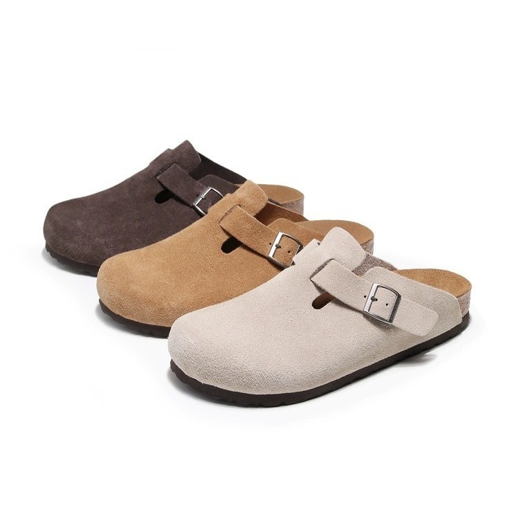 รองเท้าแตะสุขภาพกลางแจ้ง Arch Support Muller สําหรับผู้หญิง ผู้ชาย ใส่สบาย หนังแท้ Cor ล่อ