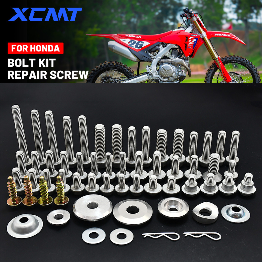 Motorcycl ฮาร์ดแวร์ Bolt พลาสติกเต็มรูปแบบชุดยึดสําหรับ HONDA CR CRF CRFR CRFRX CRFX 125 150 200 250 300 350 400 450