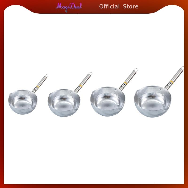 Magideal Aluminium Yukihira Saucepan หม้อปรุงอาหารด้ามจับสแตนเลสสําหรับใช้ในบ้าน