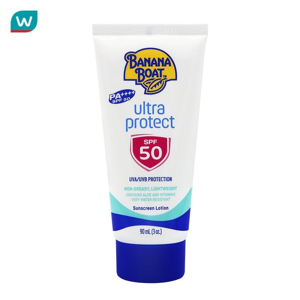 Banana Boat บาน่านา โบ๊ท อัลตร้า โพรเทค ซันสกิน โลชั่น เอสพีเอฟ50 พีเอ++++ 90 มล.