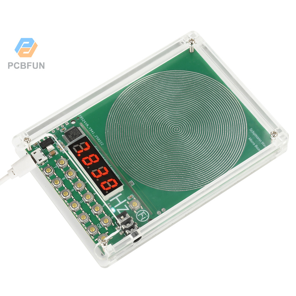 Pcbfun 0.01Hz~100000Hz เครื่องกําเนิดคลื่น Schumann ความถี่แบบปรับได้ เครื่องกําเนิดสัญญาณคลื่นไซน์ Micro USB DC 5V
