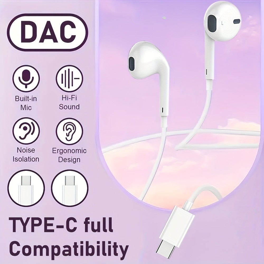 หูฟัง Type-C เสียงดี for ซัมซุง USB- Type C Android ซุง โน๊ต 10 9 8 S8 S8 Plus S9 S9 Plus ราคาถูก