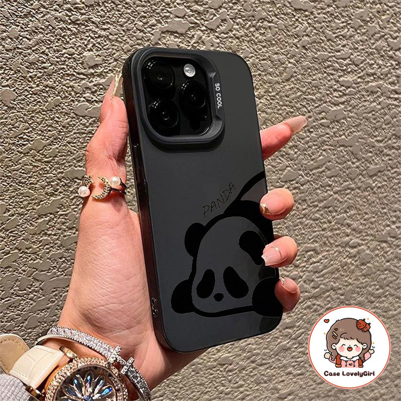 🔥ส่งจากไทย🔥 หมีแพนด้าการ์ตูนน่ารัก เคส IPhone 15 16 11 14 13 Pro Max XR เคส 13 12 Pro 7 8Plus SE X Xs Max
