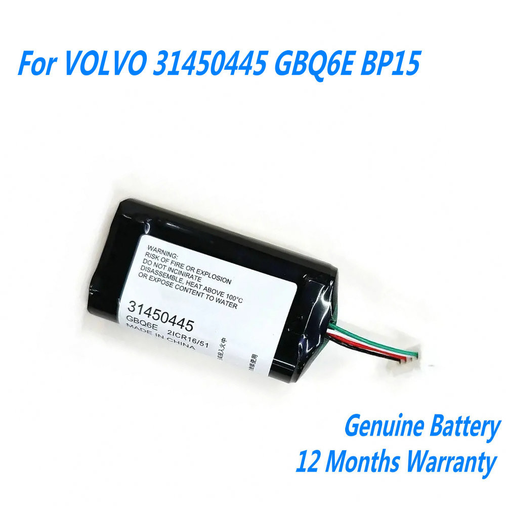 แบตเตอรี่เดิม 7.2V 450mAh 3.24Wh สำหรับ VOLVO 31450445 GBQ6E BP15 S/N:P0839AREV.J
