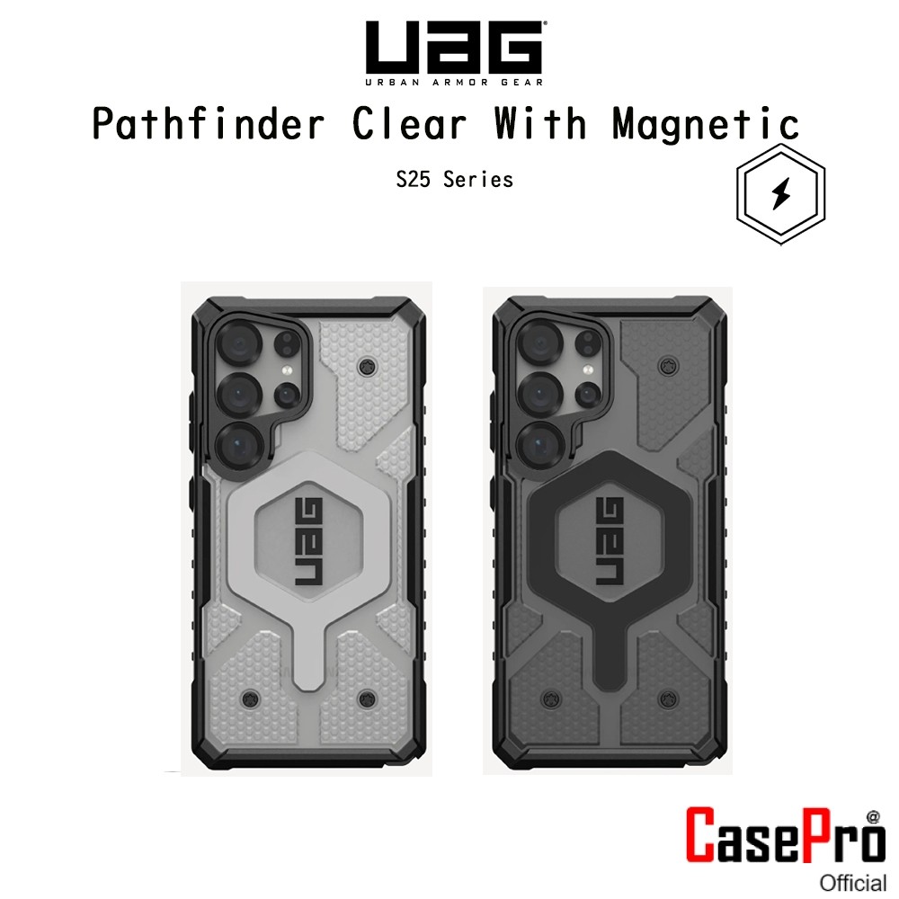 UAG Pathfinder Clear With Magnetic เคสกันกระแทกMIL STD810G-516.6เกรดพรีเมี่ยมจากอเมริกา เคสสำหรับ Ga