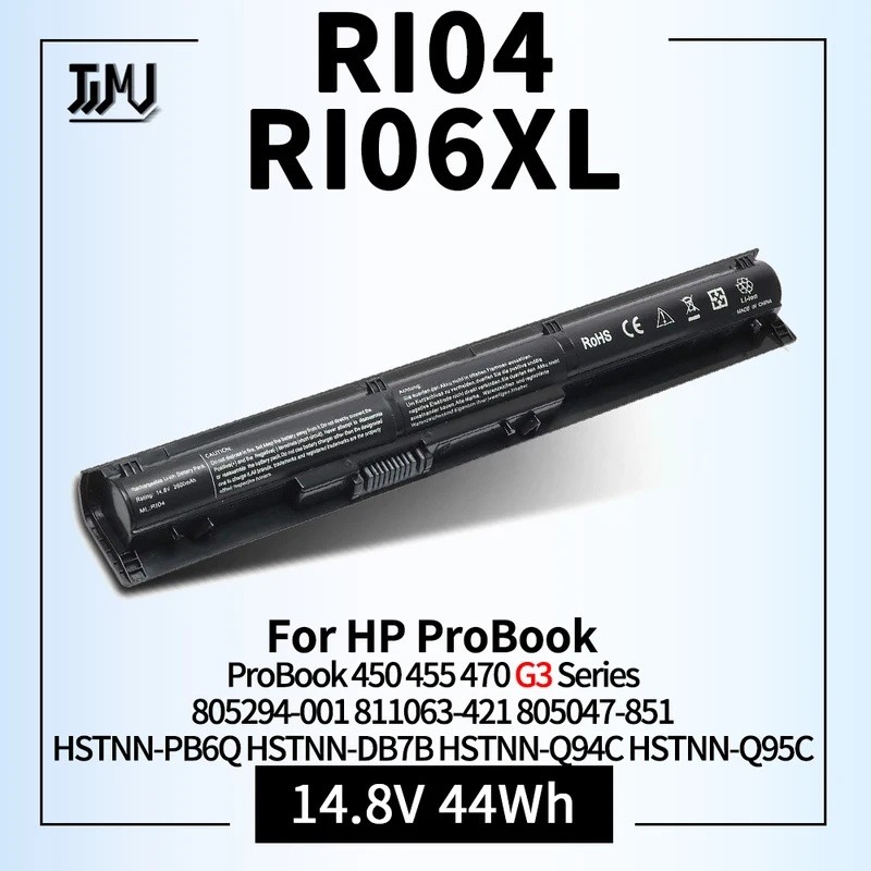 RI04 RI06XL805294-001 Battery for HP ProBook 450 G3 455 G3 470 G3 Series HSTNN-DB7B HSTNN-PB6Q HSTNN