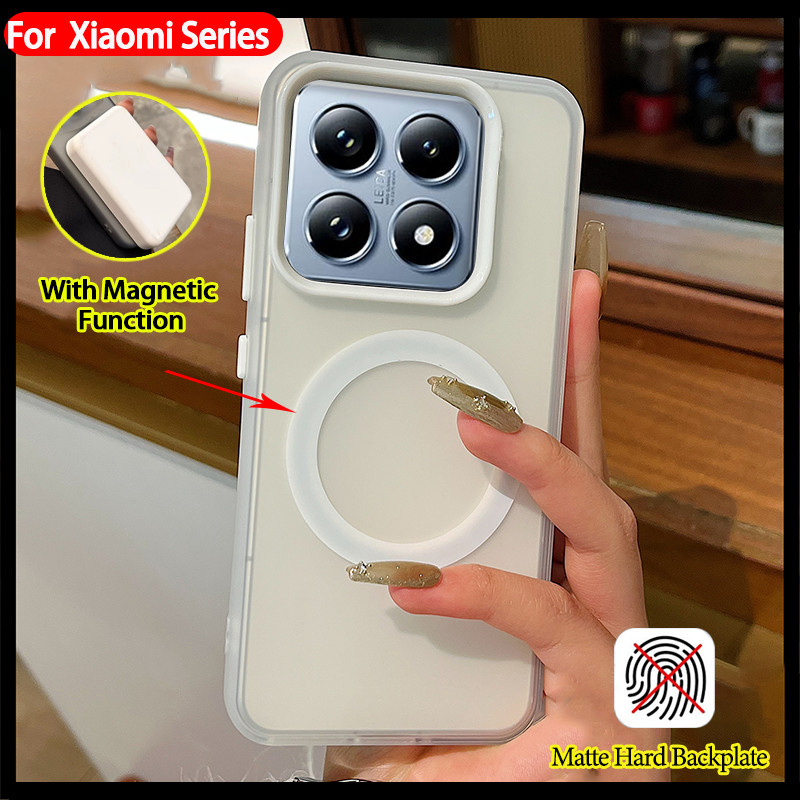 เคส Xiaomi 14T เคส Xiaomi 14T Pro Case เคสสีลูกกวาด กันกระแทก มีแม่เหล็กสำหรับชาร์จไร้สาย เคสผิวอะคริลิกด้าน แข็งเรียบง่าย สำหรับผู้หญิง นักเรียน ผู้หญิง ผู้ชาย