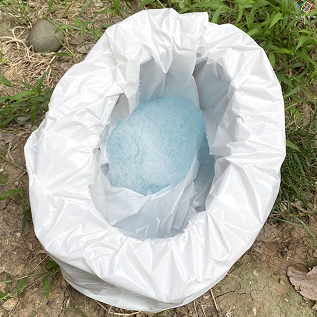 50 ชิ้น Poo ดูดซับเจลผงใช้งานง่าย Deodorizing Powder สําหรับผู้ใหญ่ Porta ไม่เต็มเต็งสารเคมีถังห้องน้ํา - รูปที่ 4