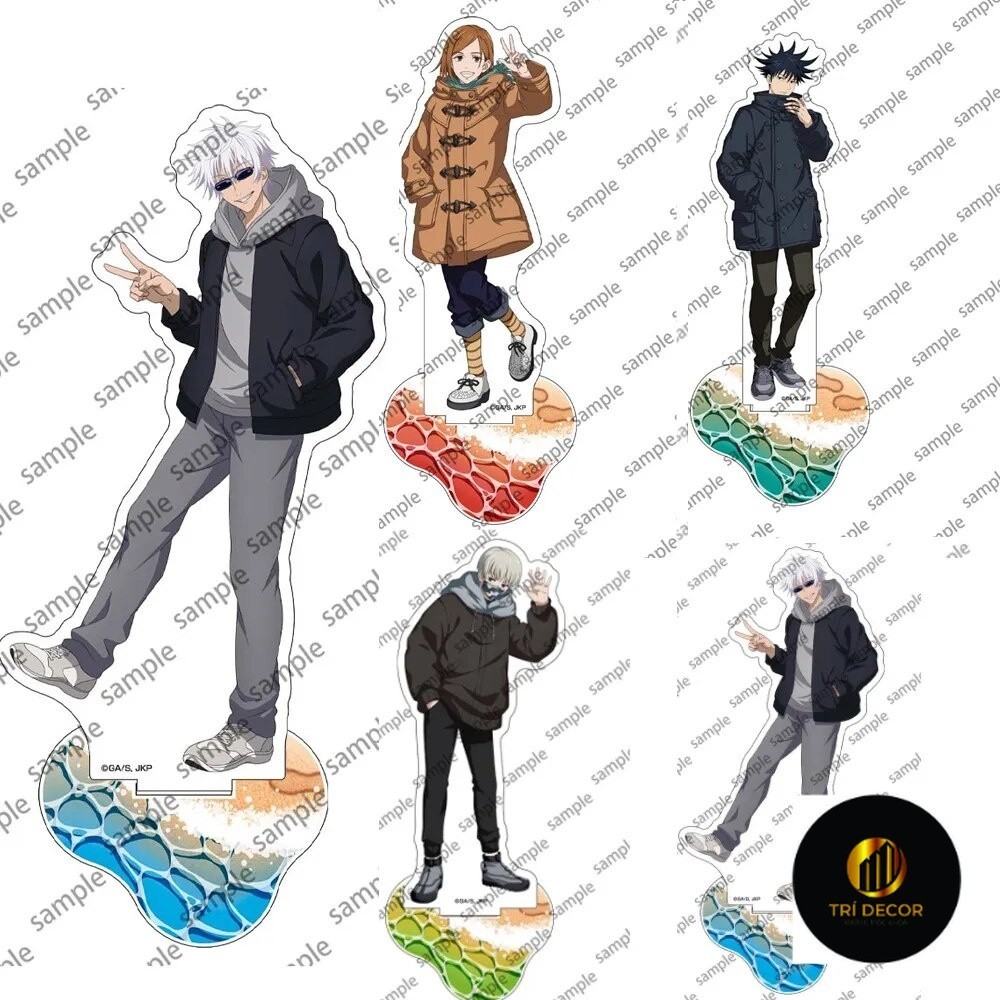 Hot Standee Jujutsu Kaisen Gojo Satoru GOYO Suguru CP Series อะนิเมะ!! อุปกรณ์ตกแต่งโต๊ะทํางานเข้ามุมศึกษา