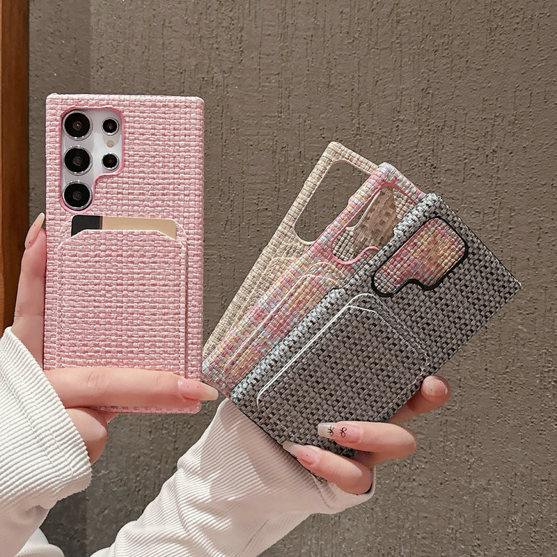 เคสโทรศัพท์มือถือ พร้อมช่องใส่บัตร สําหรับ Samsung Galaxy S24 S23 S22 S21 Plus+ รองรับหลายรุ่น