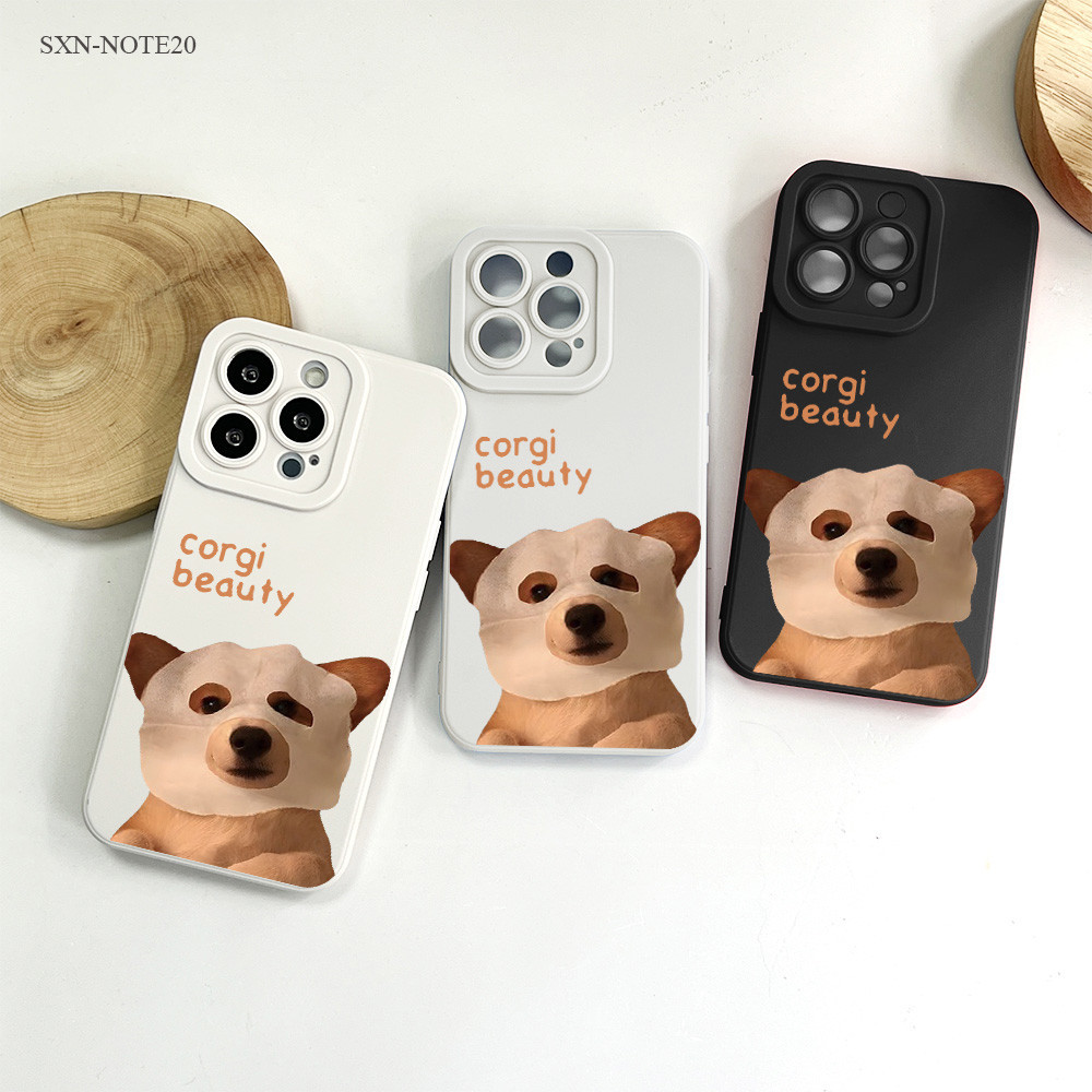 Samsung Galaxy Note 20 10 9 8 Lite Plus Ultra เคสซัมซุง Corgi Beauty เคสโทรศัพท์ เคส สำหรับ